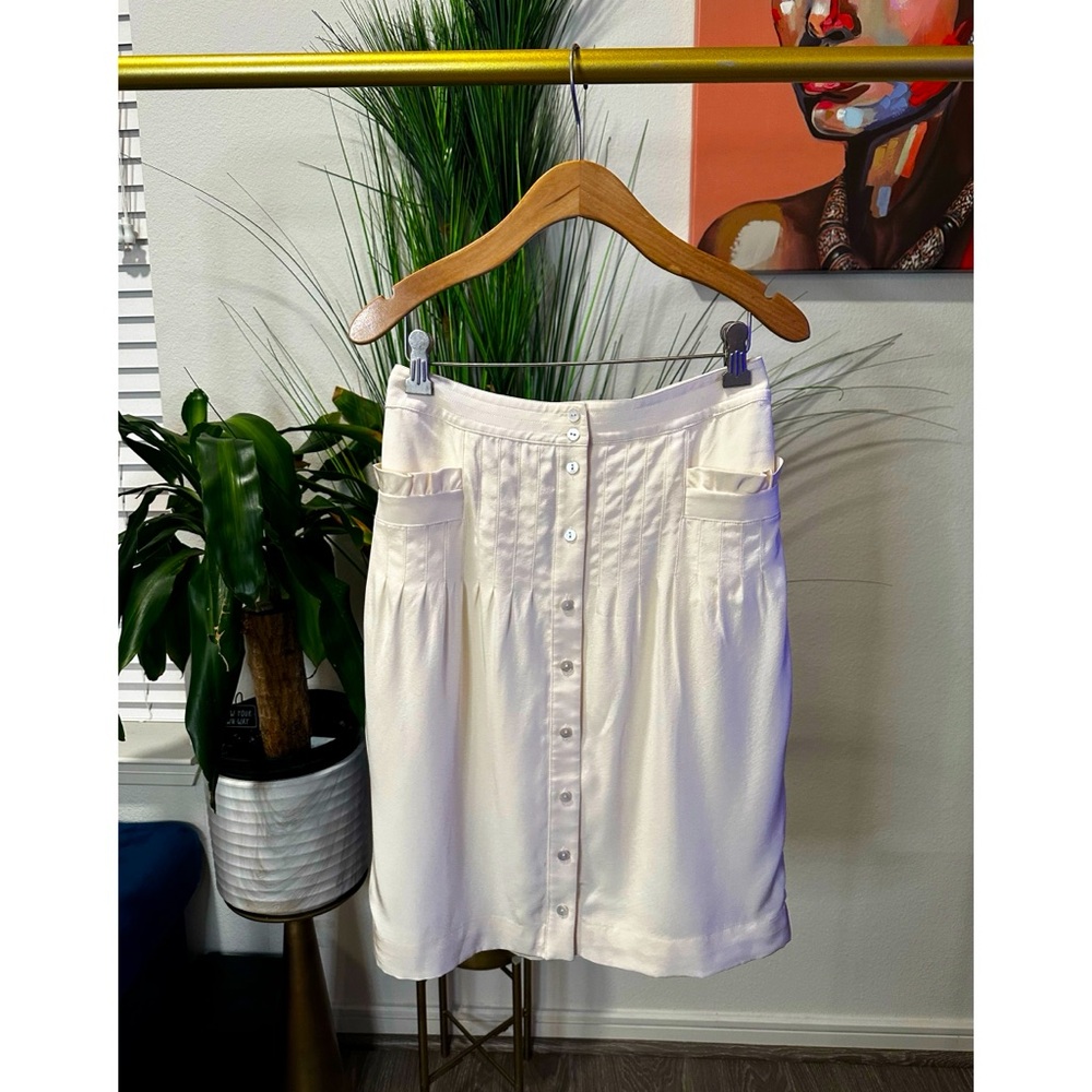 Tibi Silk Button Up Skirt - Size 2